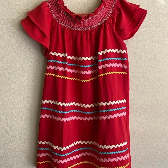 Red Ric Rac Dress Nwt | Color: Red | Size: M | Willj619'S Closet